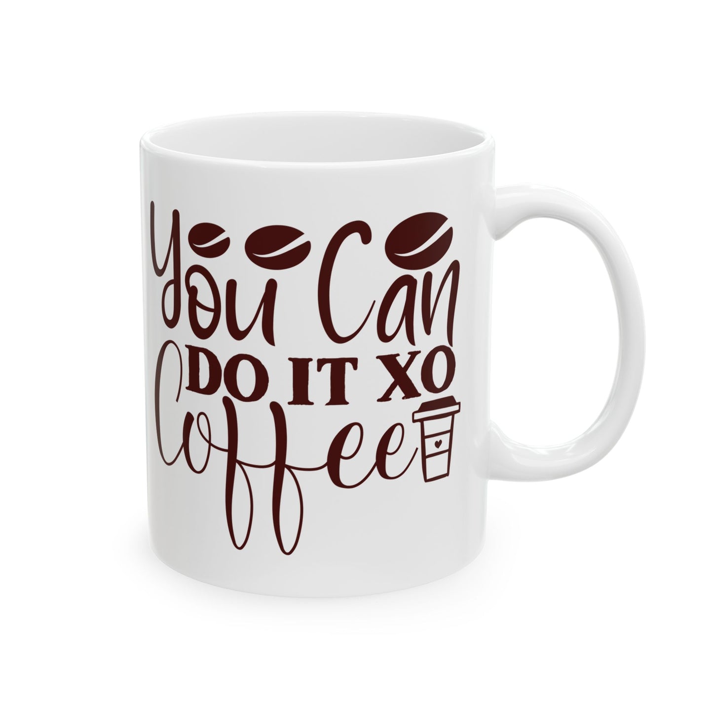Bedruckte Kaffeetasse – 11oz (330 ml) – „Do It 2“ – robust & stilvoll
