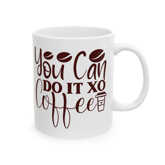 Bedruckte Kaffeetasse – 11oz (330 ml) – „Do It 2“ – robust & stilvoll