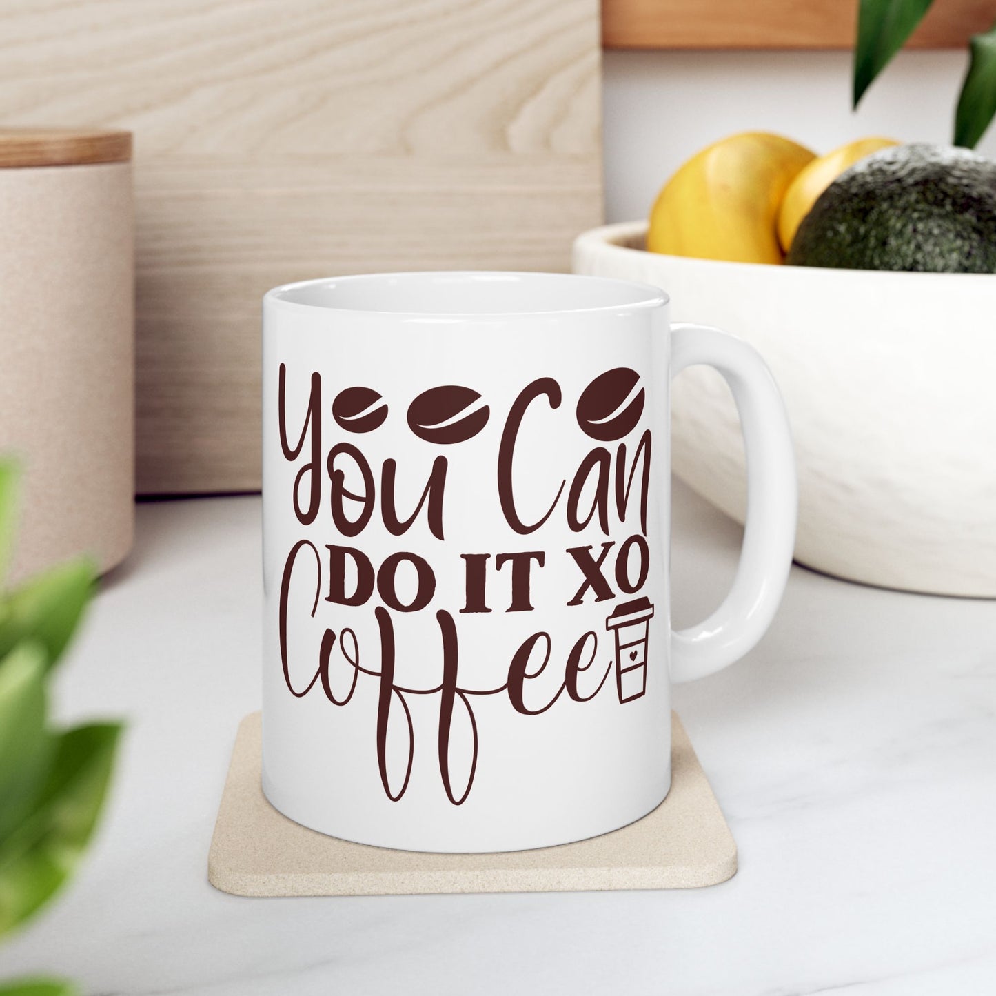 Bedruckte Kaffeetasse – 11oz (330 ml) – „Do It 2“ – robust & stilvoll