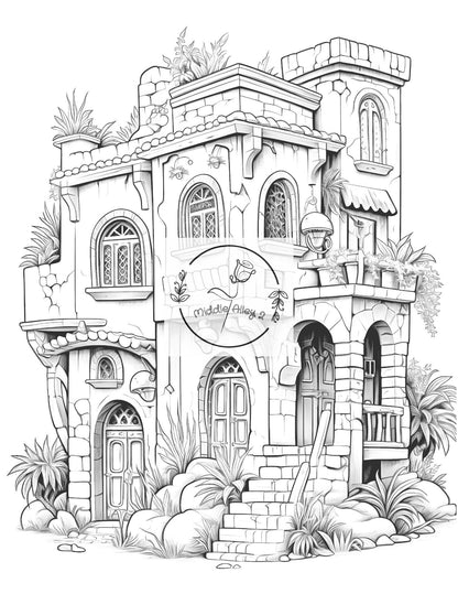 🌵🏡 „Marokko zum Lachen – Ausmalbuch mit 50 witzigen marokkanischen Häusern für Kinder & Erwachsene“ 🎨🕌