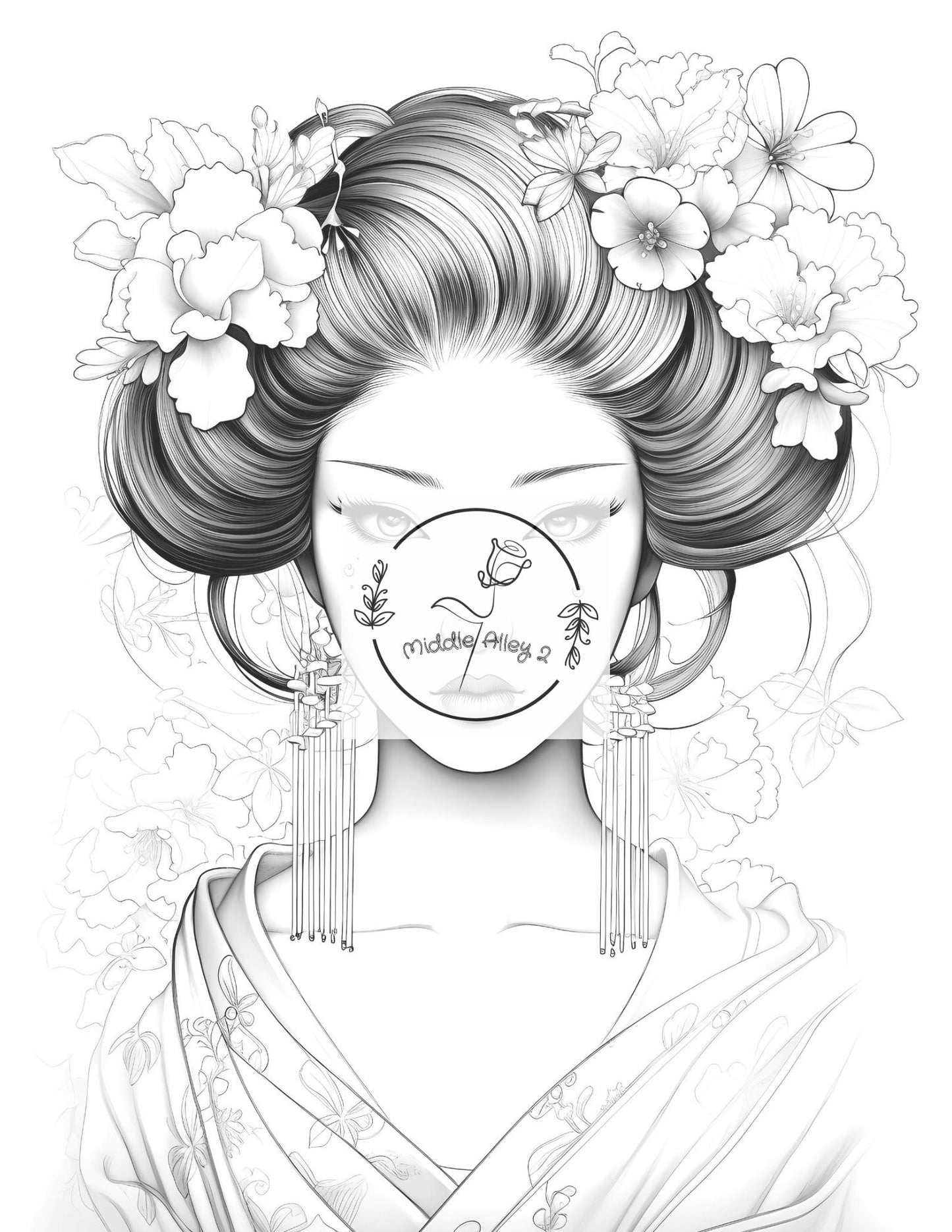 🎎🌸 „Geishas der Farbe – Malbuch mit 50 kunstvollen Geisha-Motiven“ 🎨⛩️ Eleganz, Tradition & Kreativität – das perfekte Ausmalbuch für Fans japanischer Kultur