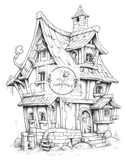 ⚔️🏠 „WikingerWitz – Das lustige Malbuch mit 50 verrückten Wikinger-Häusern“ 🎨🐉