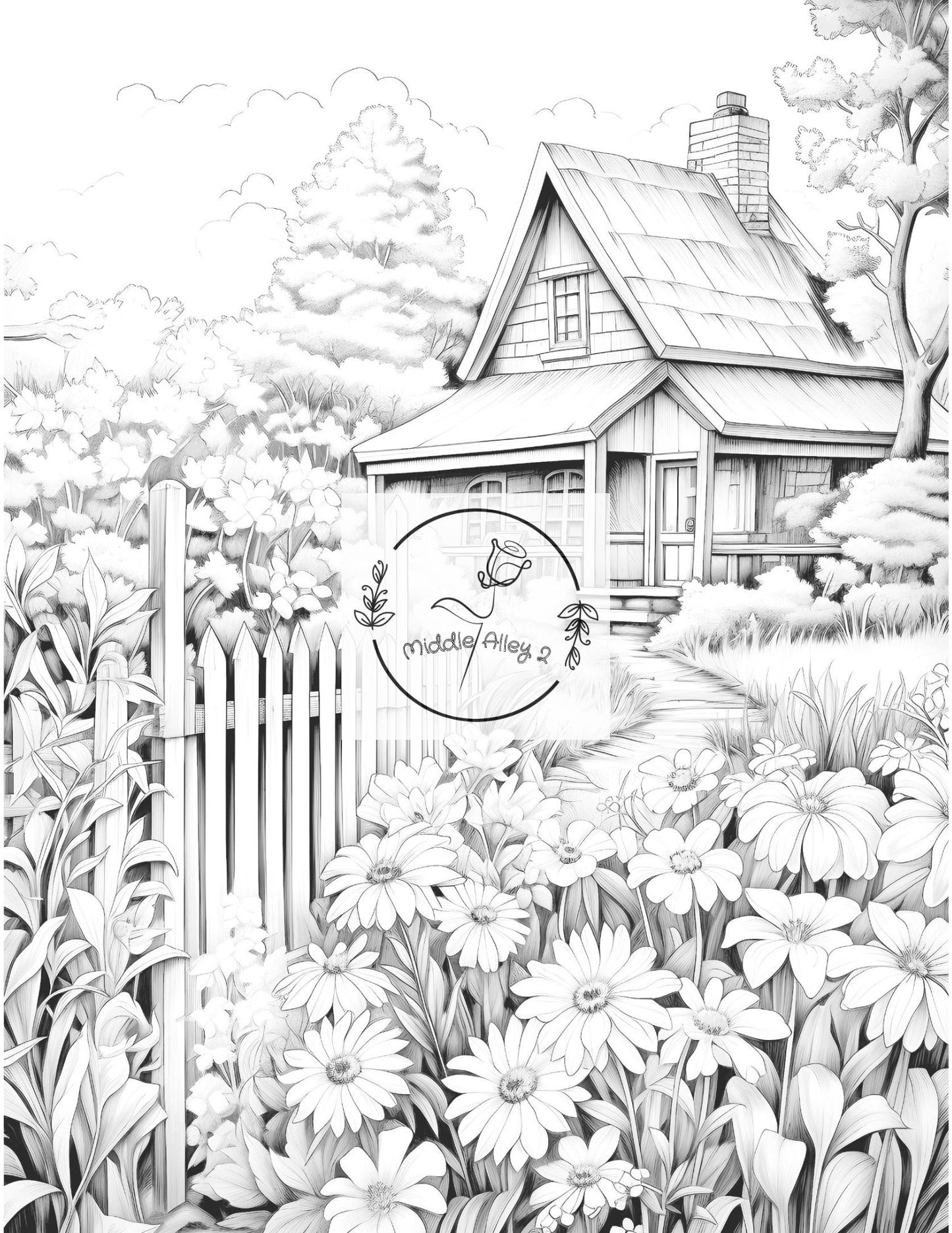 🌺🪴 „Gartenträume zum Ausmalen – Malbuch mit 50 neuen Gartenmotiven (Vol. 2)“ 🎨🌼