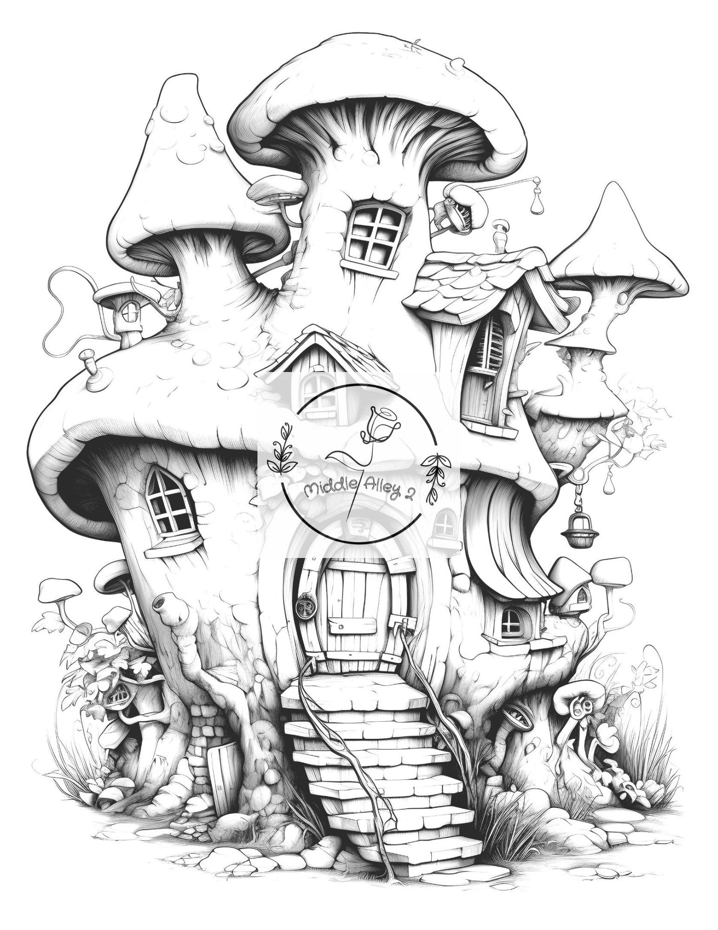 🏡✨ Feenzauber – Das Malbuch mit 50 magischen Fairy Houses 🌸🖍️