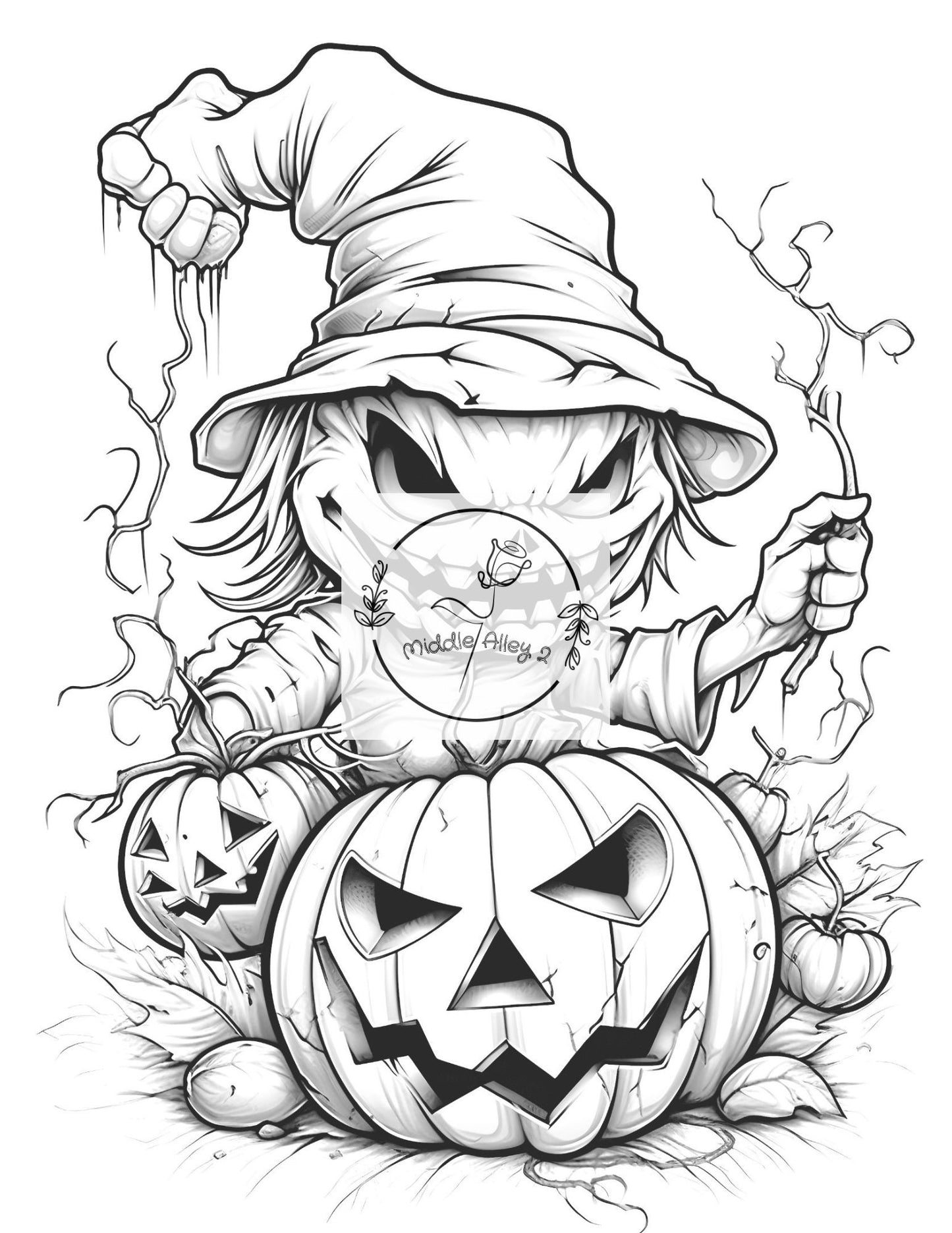 🎃👻 „Halloween zum Ausmalen – Malbuch mit 50 gruselig-lustigen Halloween-Motiven“ 🕷️🖤