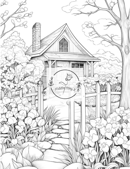 🌷🎨 „Frühlingserwachen – Das Malbuch mit 50 traumhaften Spring Garden Motiven“ 🐝🌿