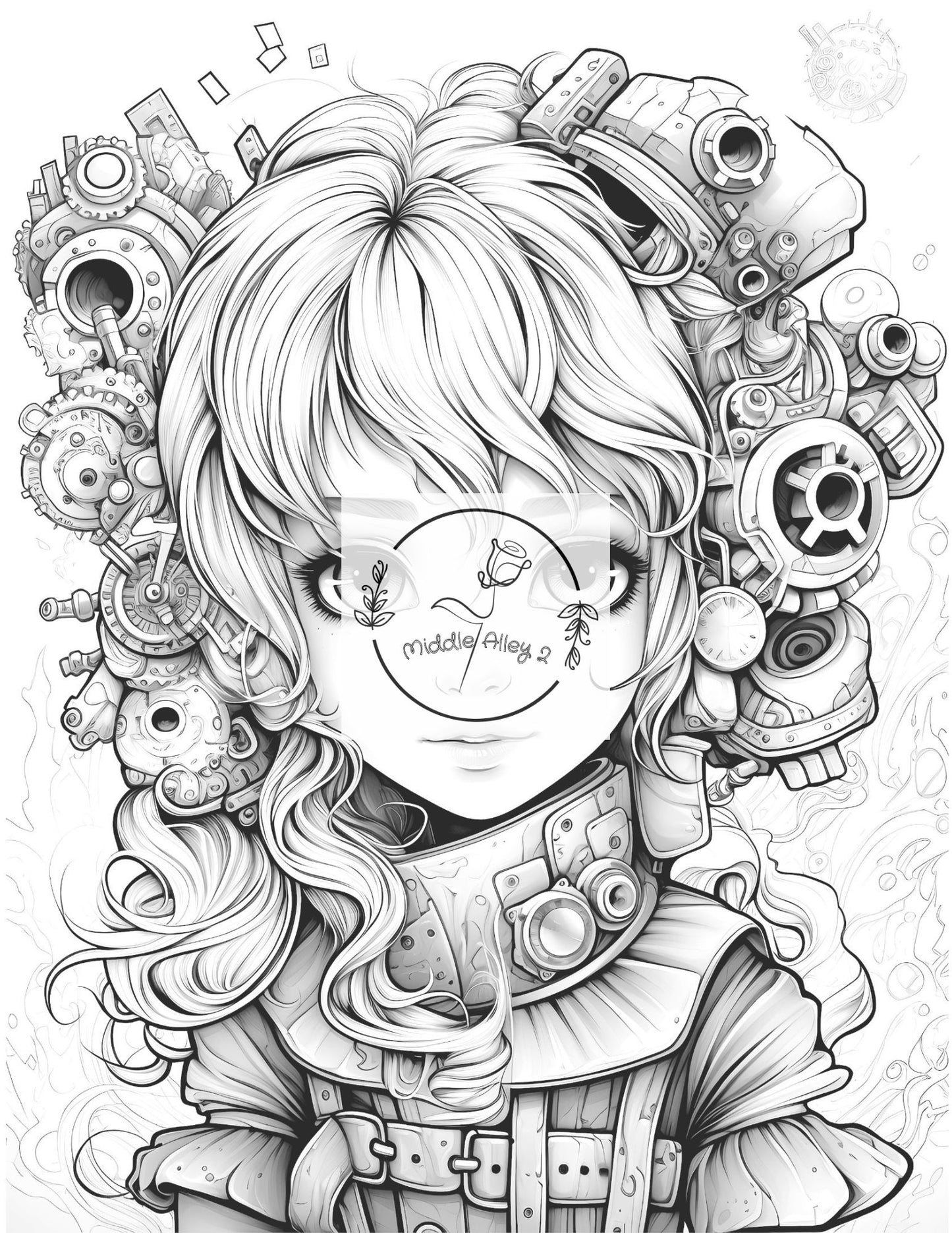 ⚙️🧚‍♀️ „Feenzauber & Zahnräder – Das Malbuch mit 50 magischen Steampunk Fairy Motiven“ 🎨🔩