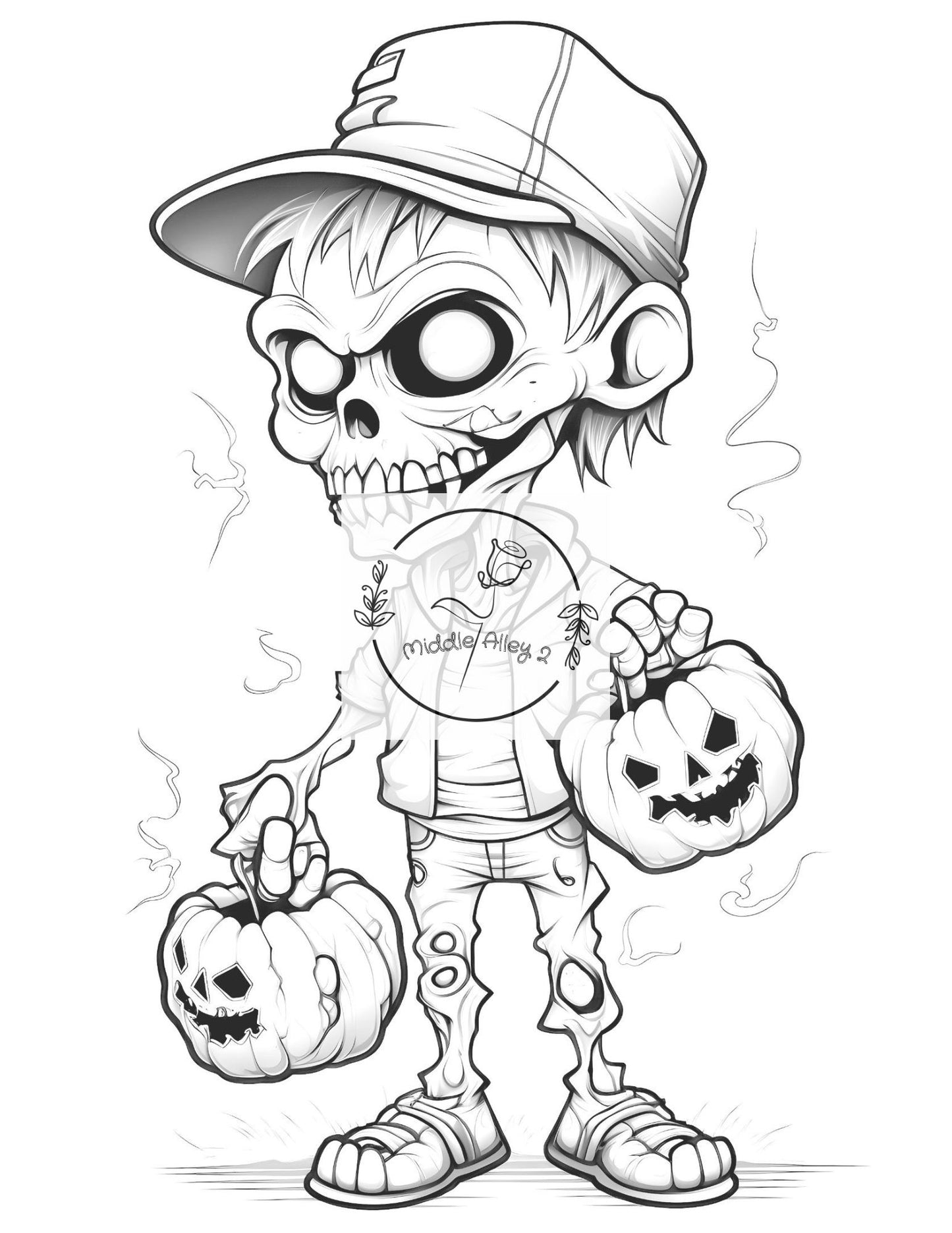 🎃👻 „Halloween zum Ausmalen – Malbuch mit 50 gruselig-lustigen Halloween-Motiven“ 🕷️🖤