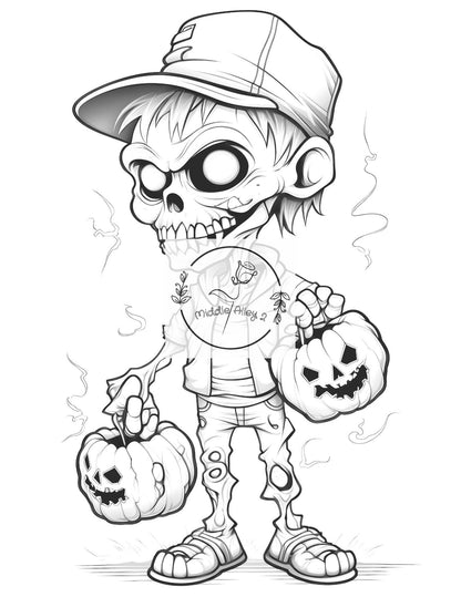 🎃👻 „Halloween zum Ausmalen – Malbuch mit 50 gruselig-lustigen Halloween-Motiven“ 🕷️🖤