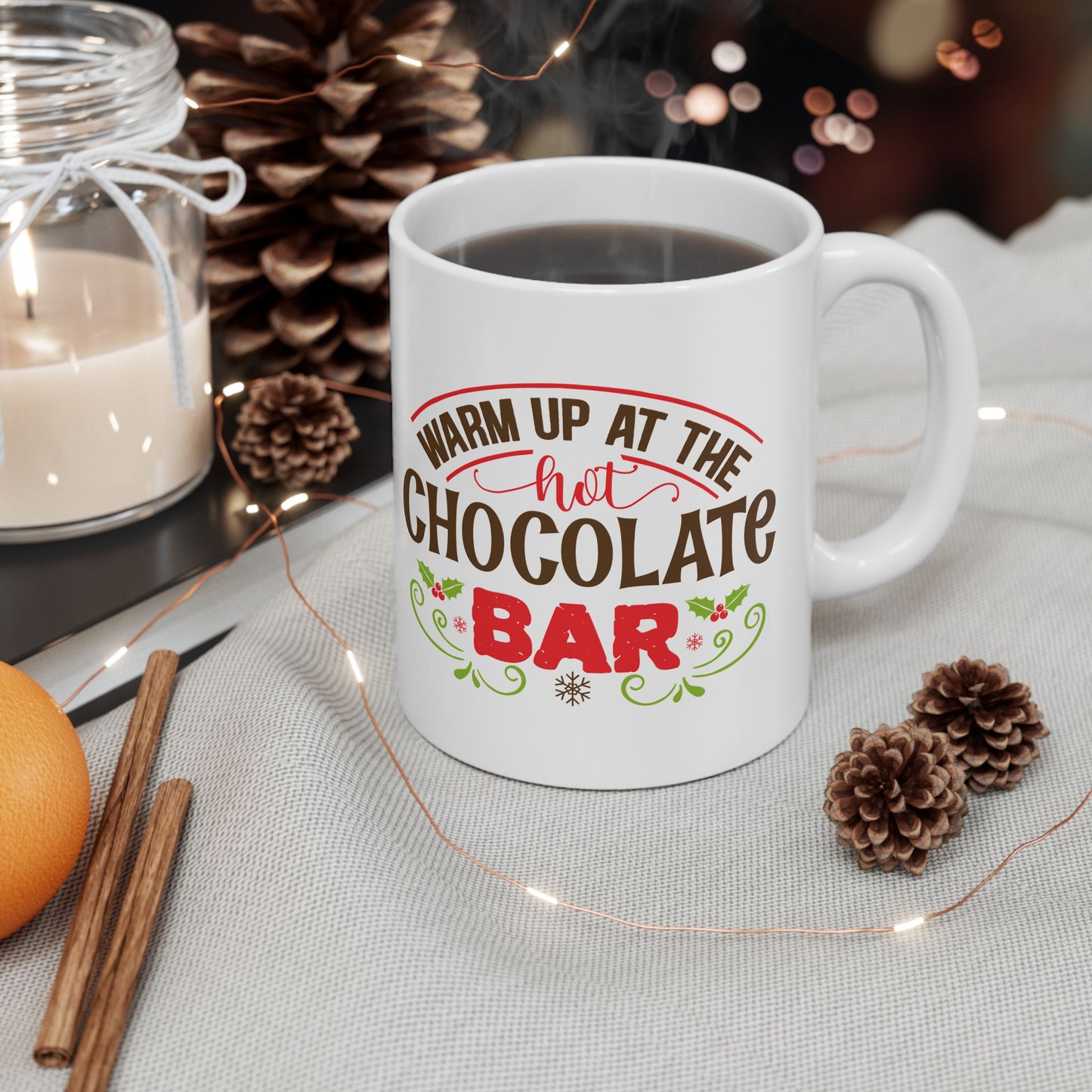 Bedruckte Kaffeetasse – 11oz (330 ml) – „Chocolate Bar“ – robust & stilvoll