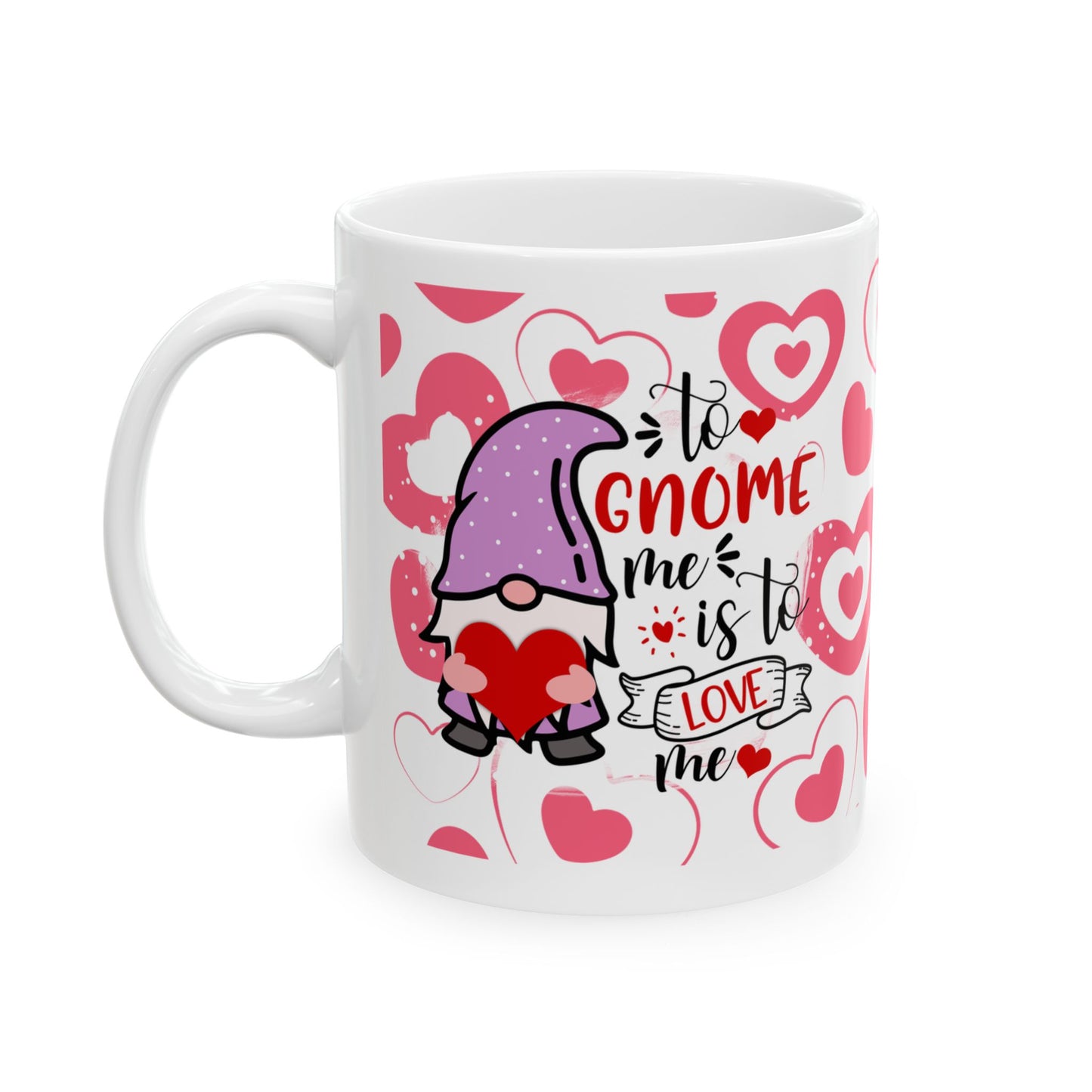 Bedruckte Kaffeetasse – 11oz (330 ml) – „Gnome“ – robust & stilvoll