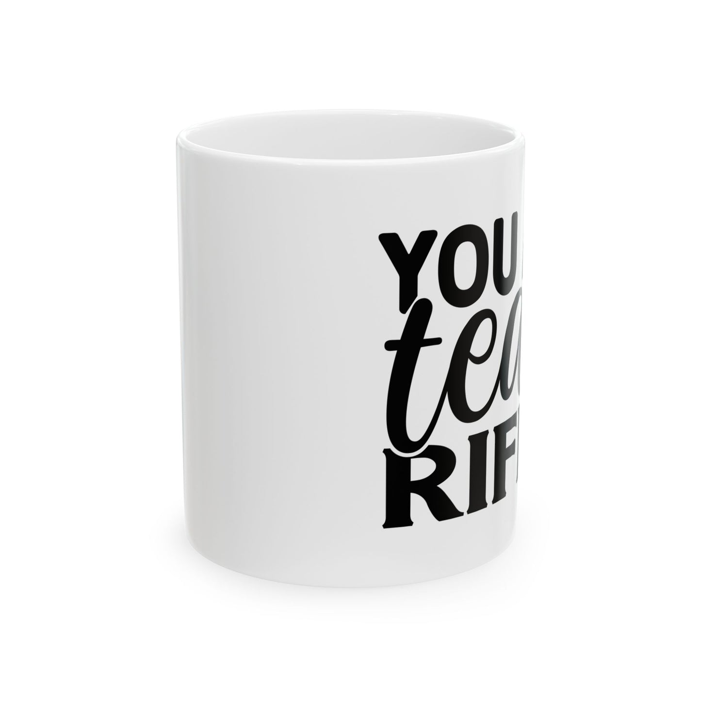 Bedruckte Kaffeetasse – 11oz (330 ml) – „Tea-Riffic 9“ – robust & stilvoll