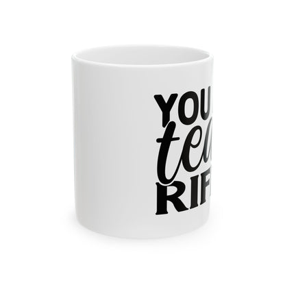 Bedruckte Kaffeetasse – 11oz (330 ml) – „Tea-Riffic 9“ – robust & stilvoll