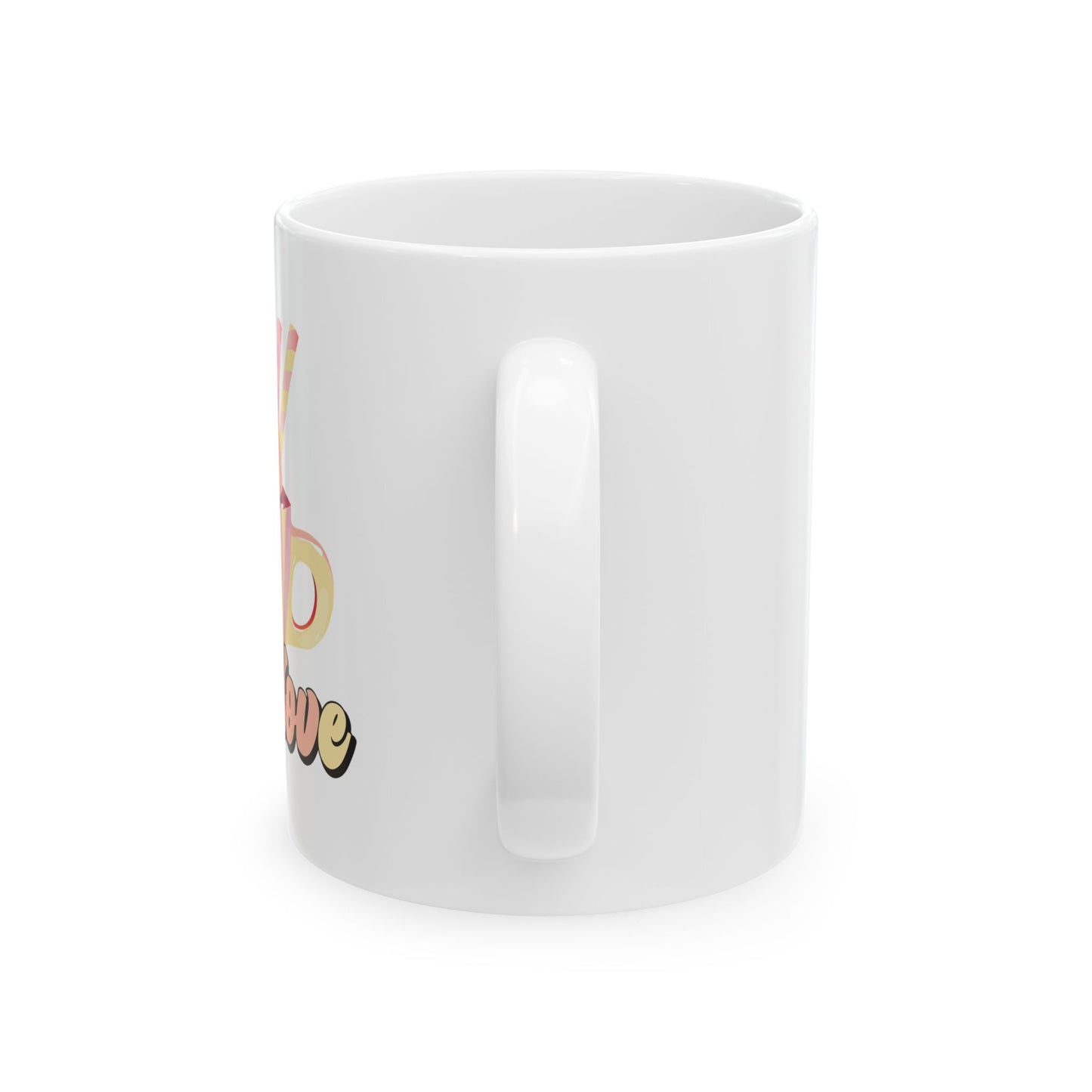 Bedruckte Kaffeetasse – 11oz (330 ml) – „True Love 2“ – robust & stilvoll