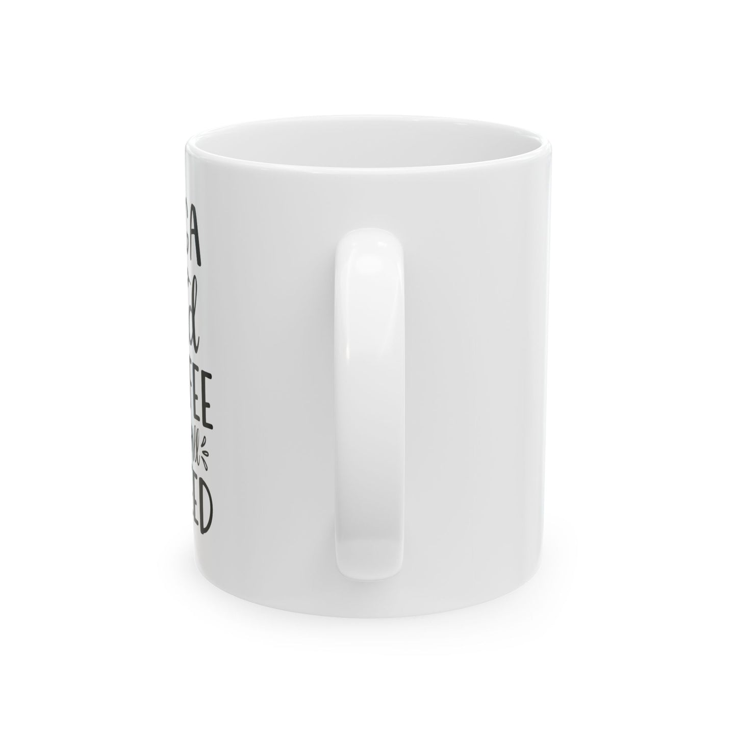 Bedruckte Kaffeetasse – 11oz (330 ml) – „Yoga“ – robust & stilvoll