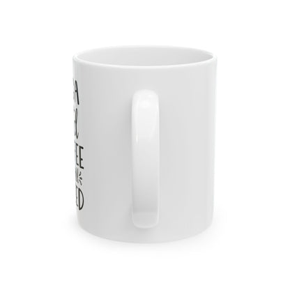 Bedruckte Kaffeetasse – 11oz (330 ml) – „Yoga“ – robust & stilvoll