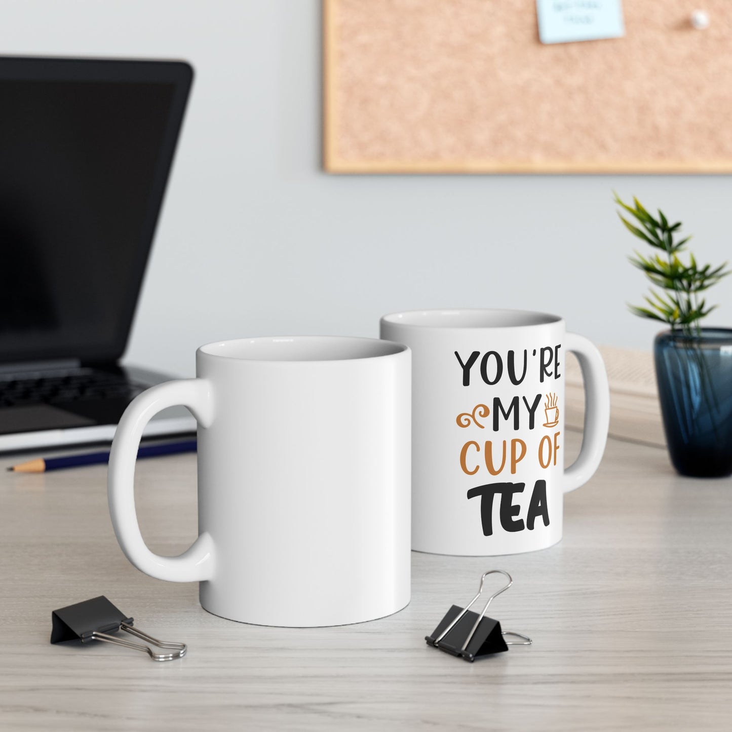 Bedruckte Kaffeetasse – 11oz (330 ml) – „Cup of Tea 7“ – robust & stilvoll