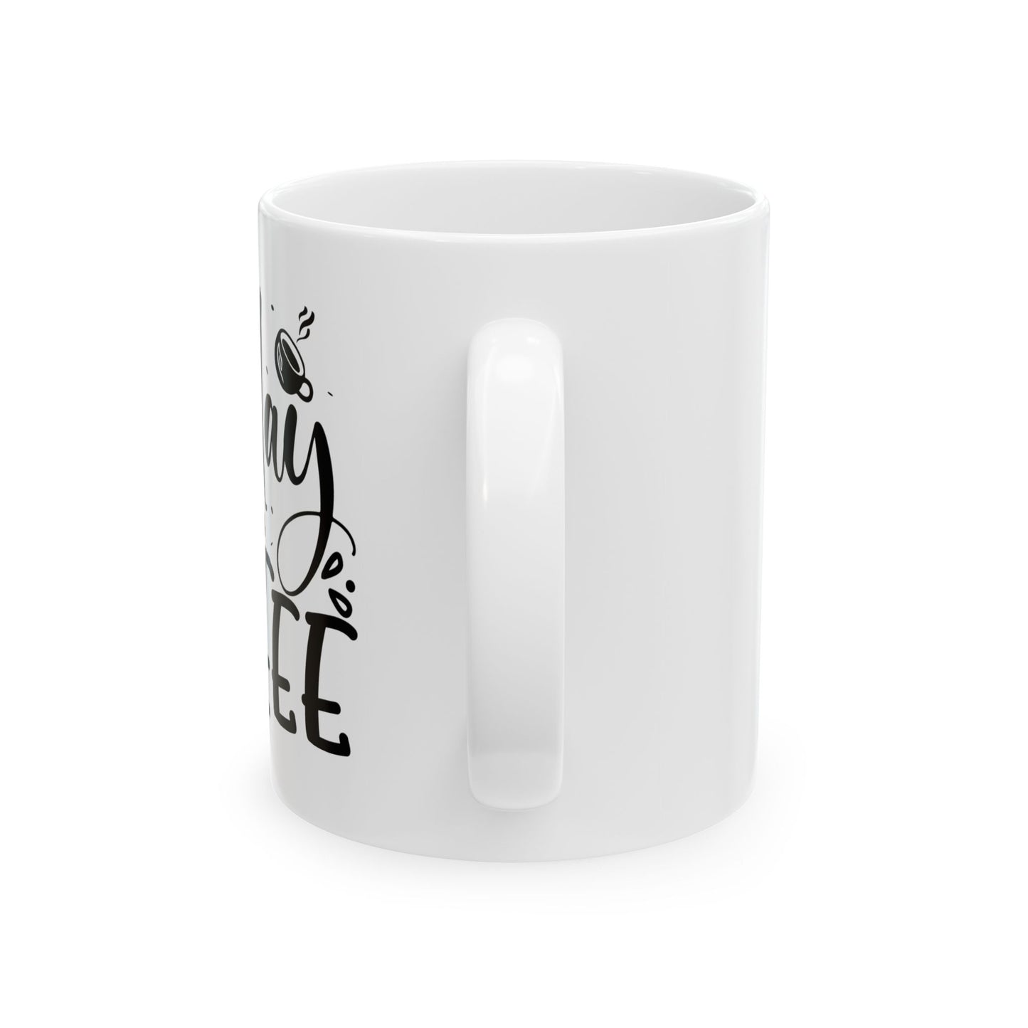 Bedruckte Kaffeetasse – 11oz (330 ml) – „Monday“ – robust & stilvoll