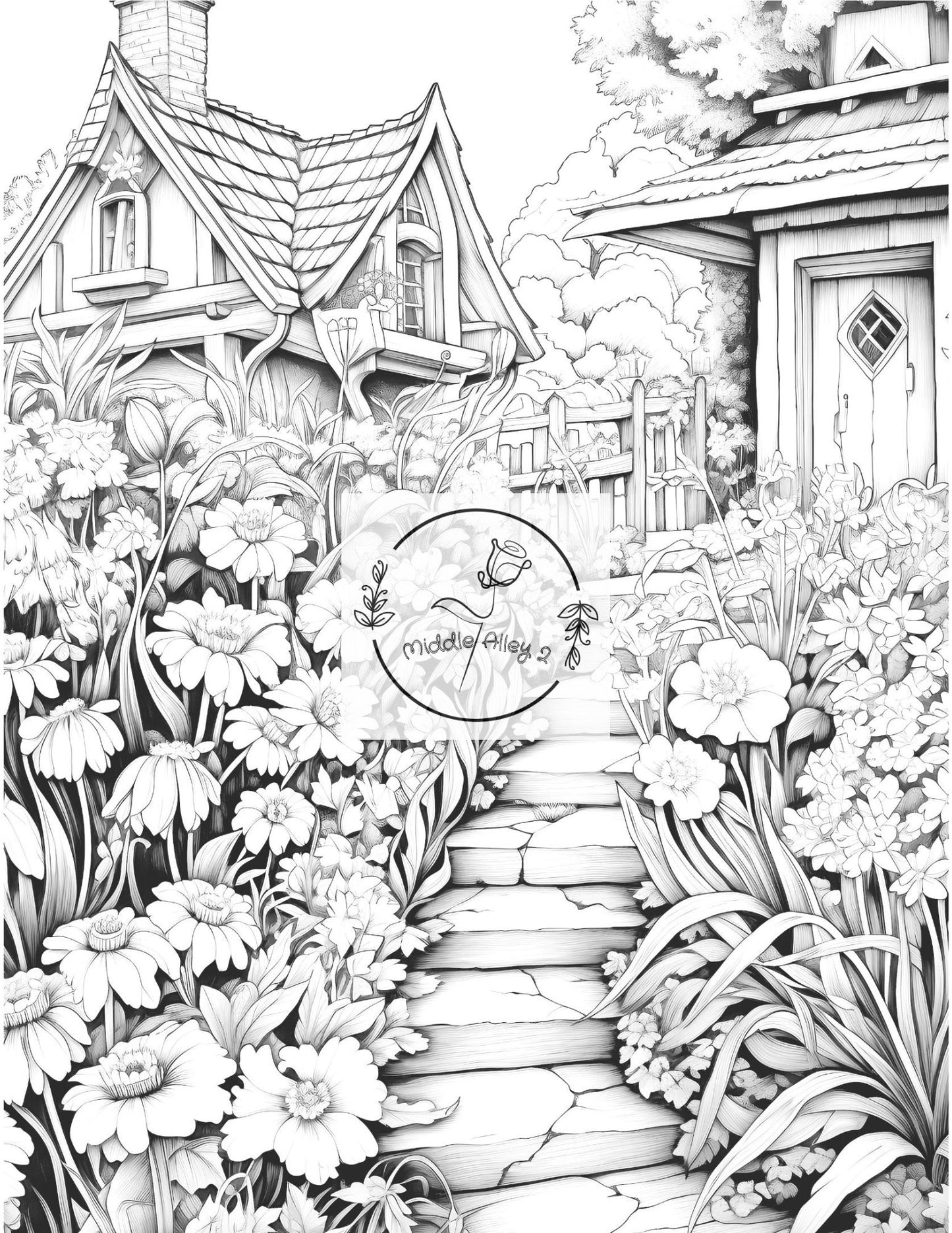🌼🦋 „Magie im Garten – Das Ausmalbuch mit 50 wunderschönen Gartenmotiven (Vol. 1)“ 🎨🌿
