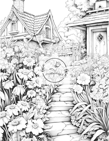 🌼🦋 „Magie im Garten – Das Ausmalbuch mit 50 wunderschönen Gartenmotiven (Vol. 1)“ 🎨🌿