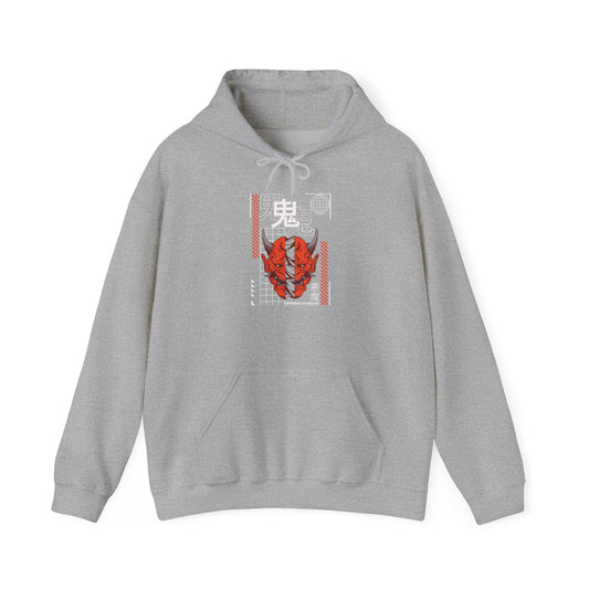 „Anime Mask“ Hoodie – Unisex Streetwear Style
