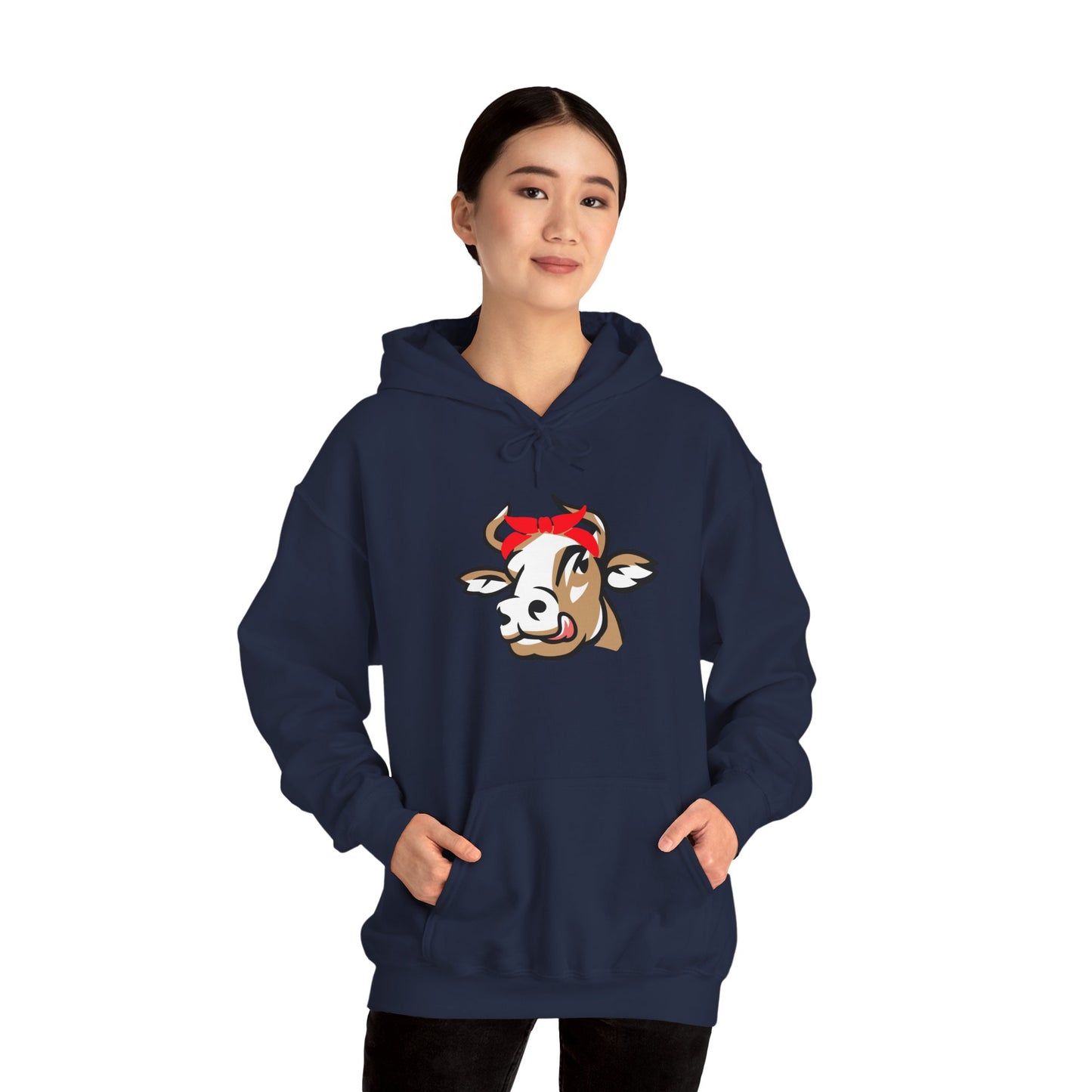 Kapuzenpullover "Cow" – Perfekt für Freizeit & Alltag