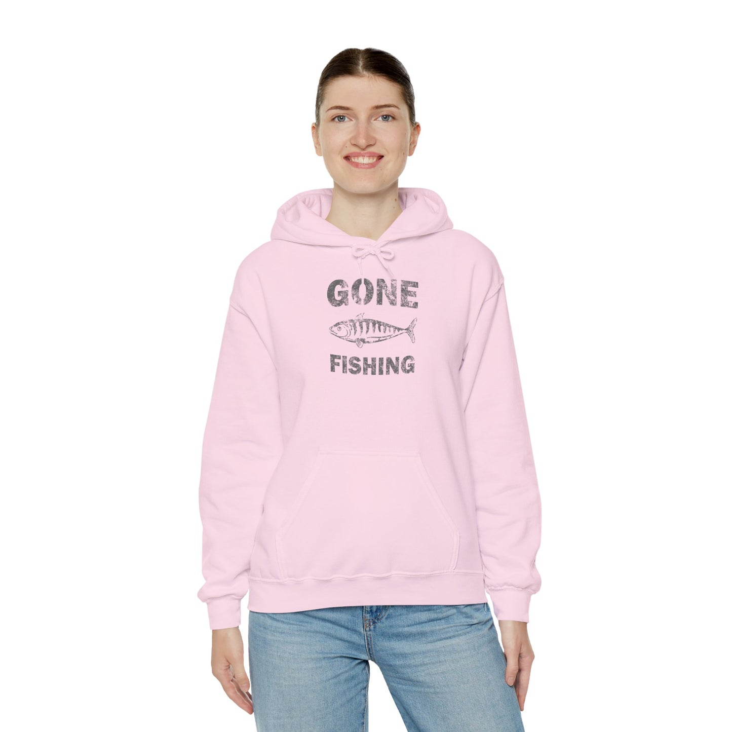 "Gone Fishing" Kapuzenpullover – Moderner Streetwear Look