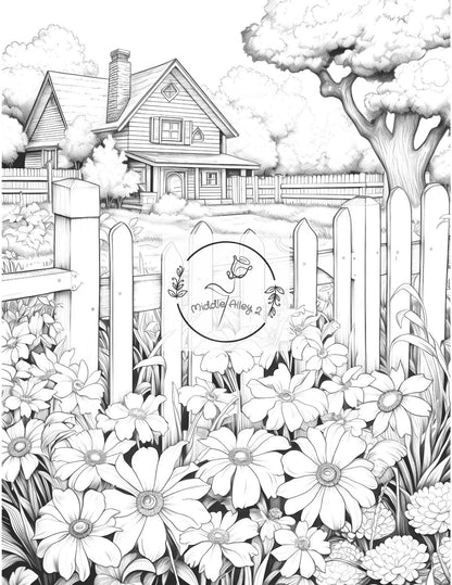 🌺🪴 „Gartenträume zum Ausmalen – Malbuch mit 50 neuen Gartenmotiven (Vol. 2)“ 🎨🌼