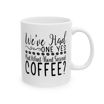 Bedruckte Kaffeetasse – 11oz (330 ml) – „One Yes“ – robust & stilvoll