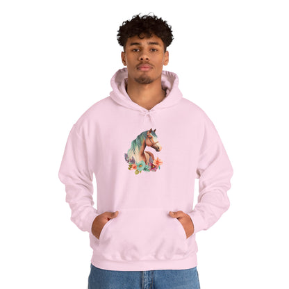 "Horse Flower" Hoodie – Unisex Streetwear Style