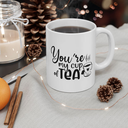 Bedruckte Kaffeetasse – 11oz (330 ml) – „Cup of Tea 5“ – robust & stilvoll