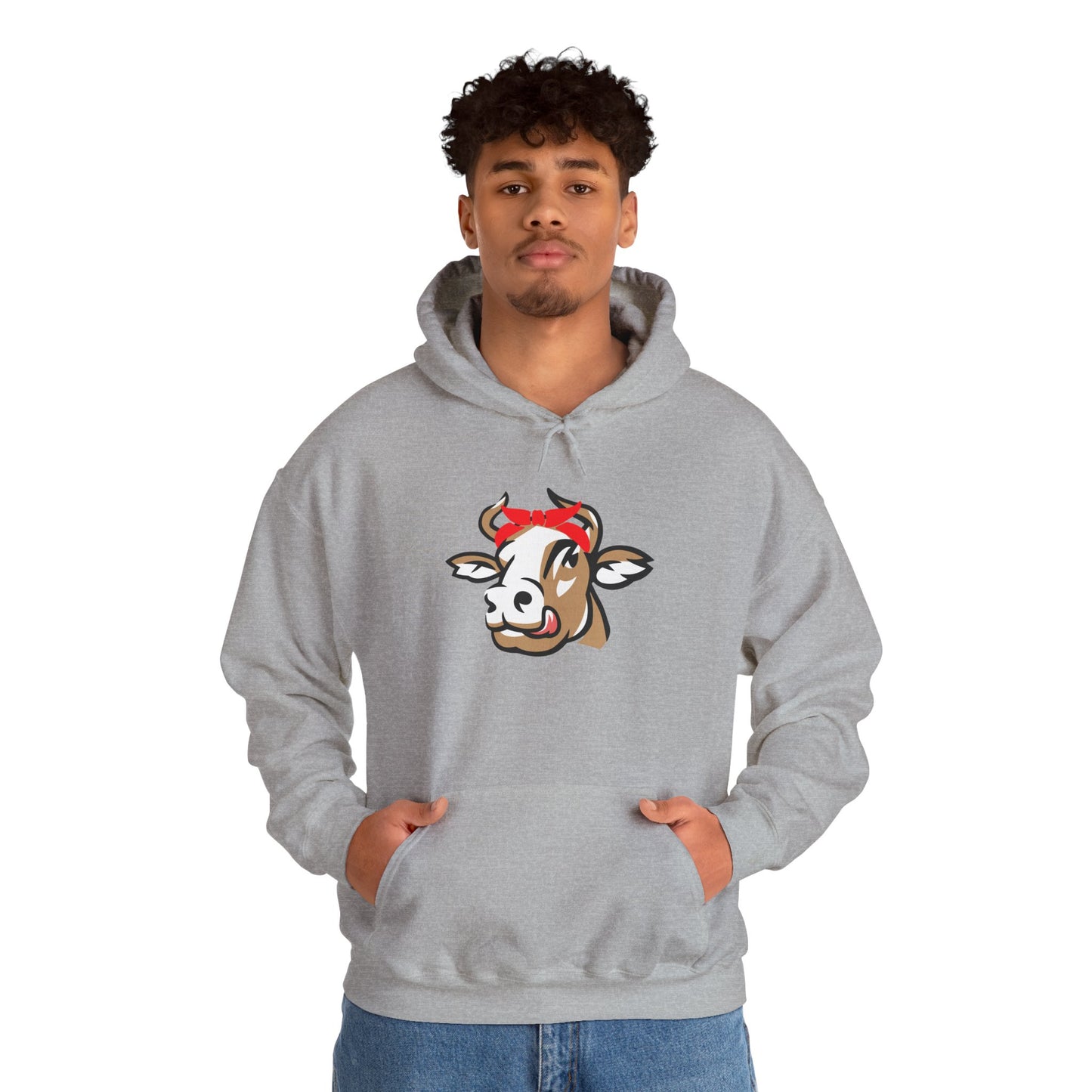 Kapuzenpullover "Cow" – Perfekt für Freizeit & Alltag