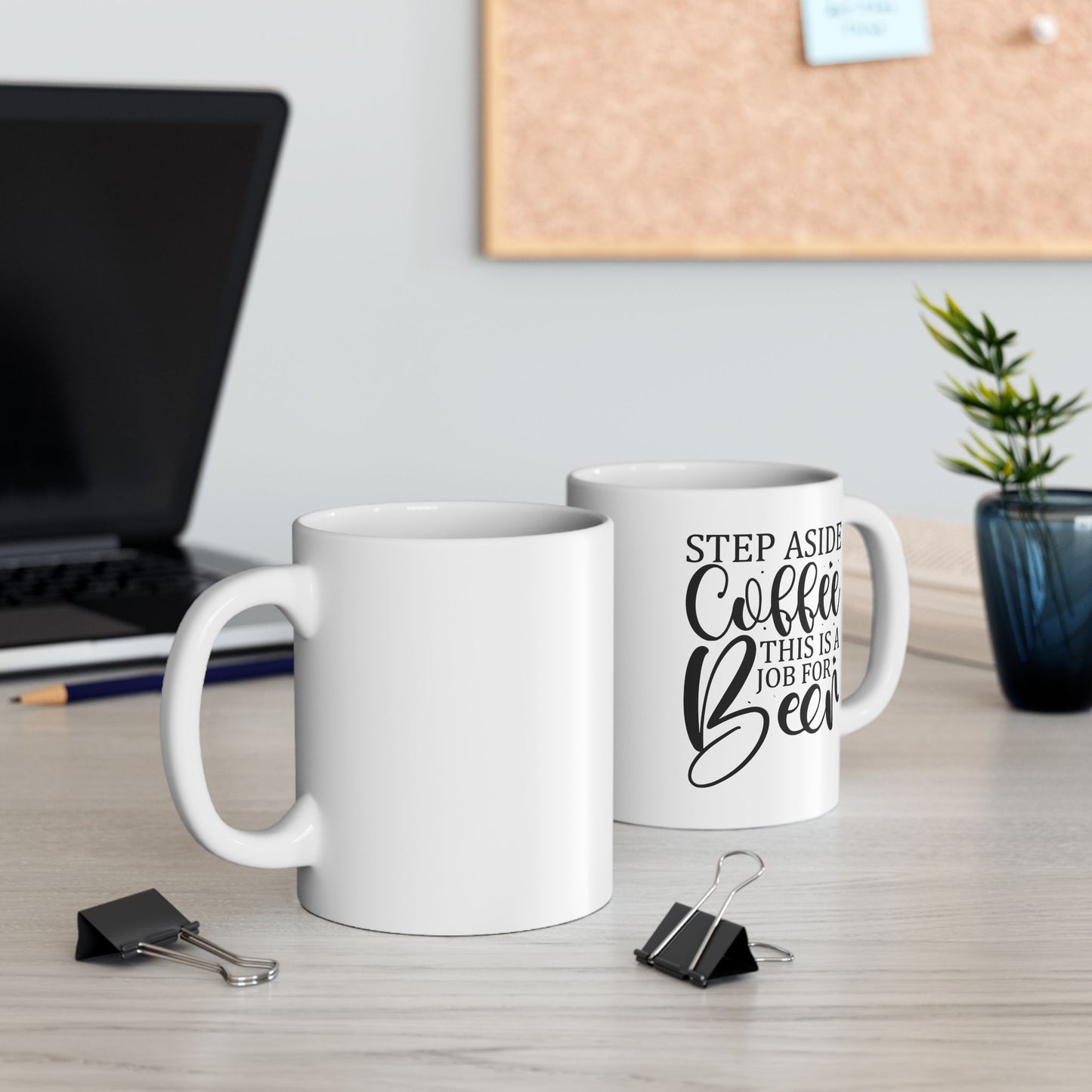 Bedruckte Kaffeetasse – 11oz (330 ml) – „Step Aside“ – robust & stilvoll