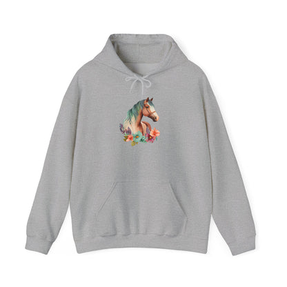 "Horse Flower" Hoodie – Unisex Streetwear Style