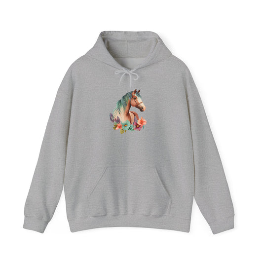 "Horse Flower" Hoodie – Unisex Streetwear Style