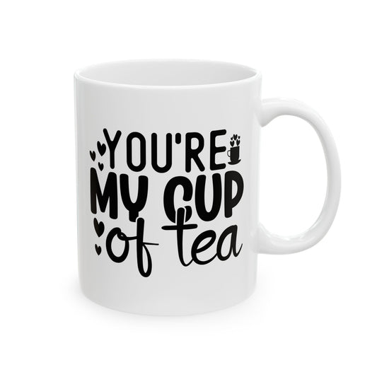Bedruckte Kaffeetasse – 11oz (330 ml) – „Cup of Tea 3“ – robust & stilvoll