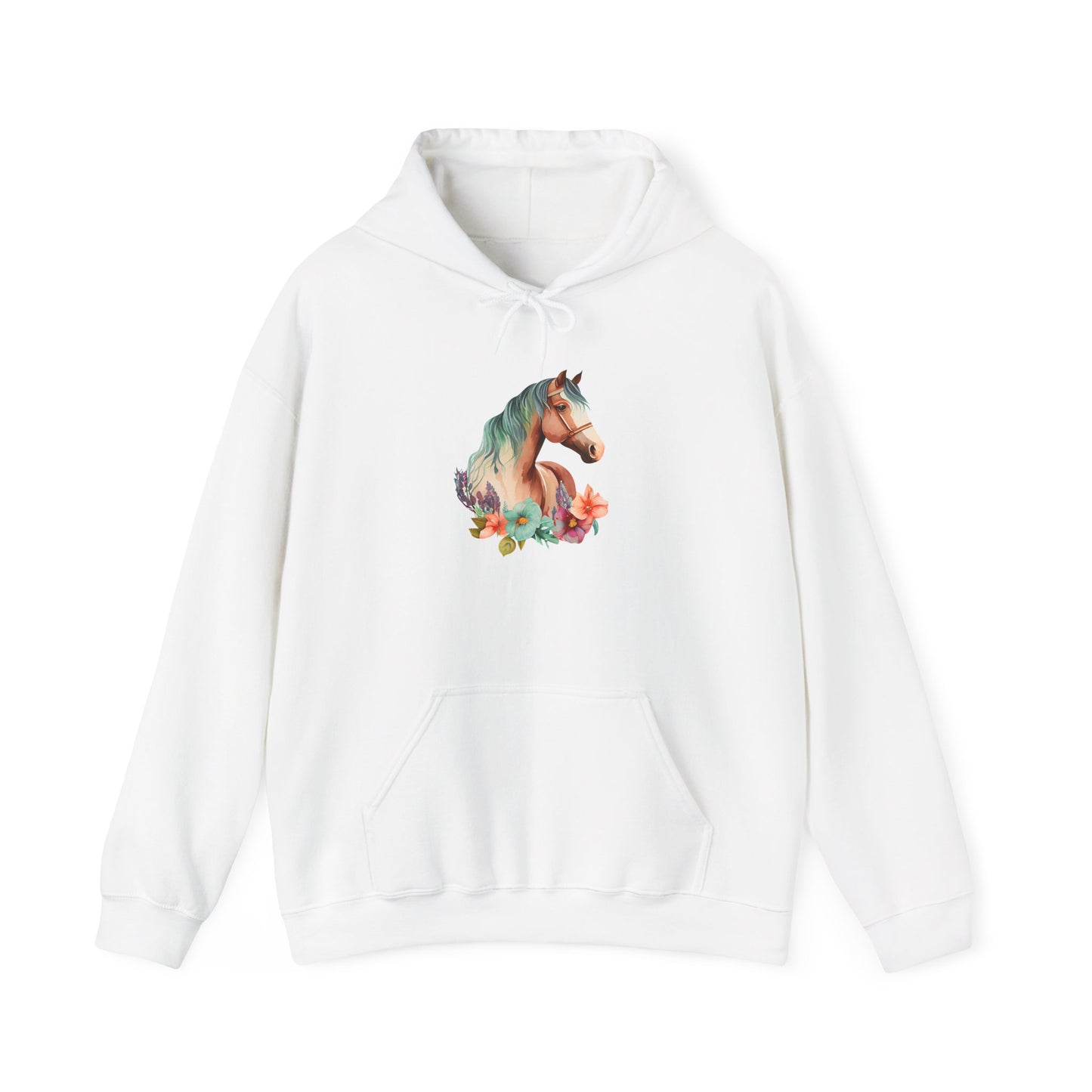 "Horse Flower" Hoodie – Unisex Streetwear Style