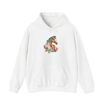 "Horse Flower" Hoodie – Unisex Streetwear Style