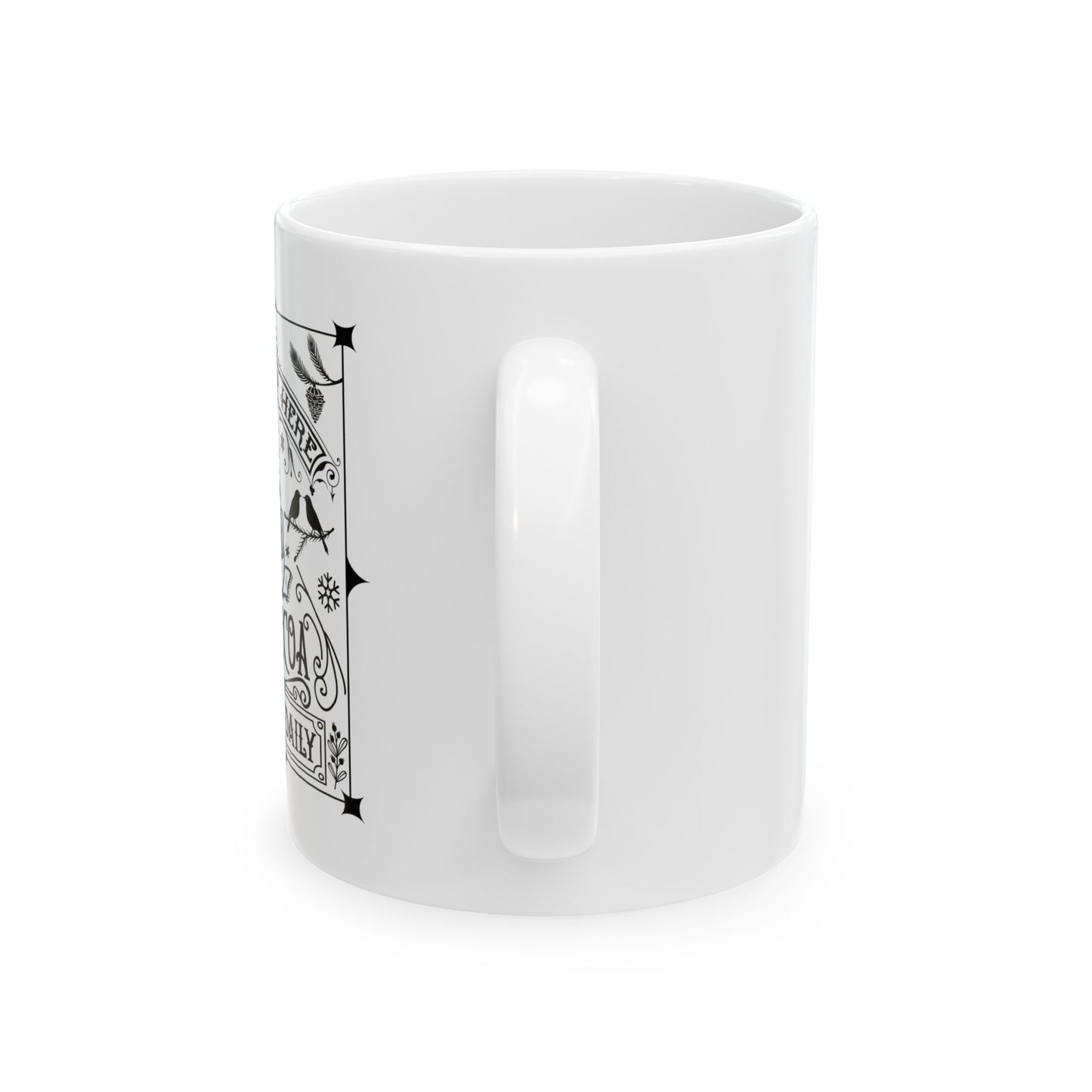 Bedruckte Kaffeetasse – 11oz (330 ml) – „Hot Cocoa“  – robust & stilvoll