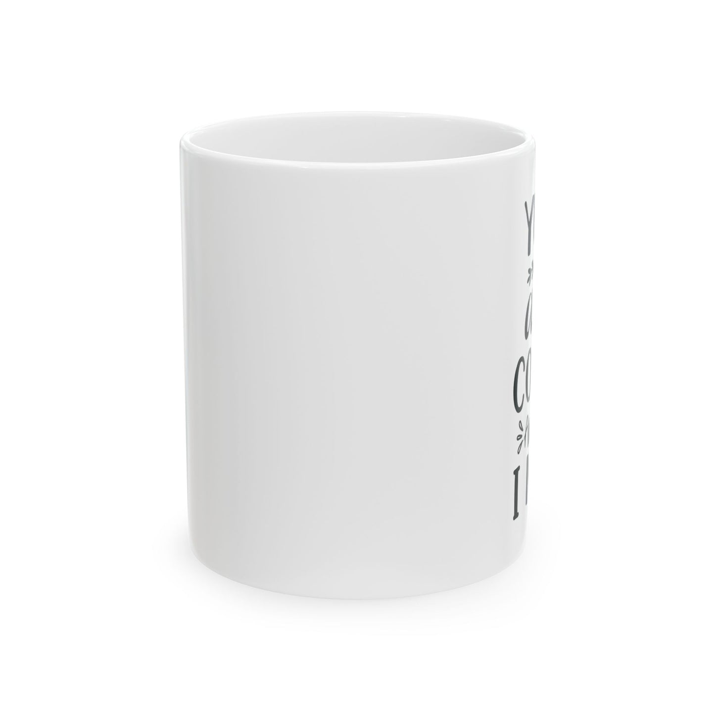 Bedruckte Kaffeetasse – 11oz (330 ml) – „Yoga“ – robust & stilvoll