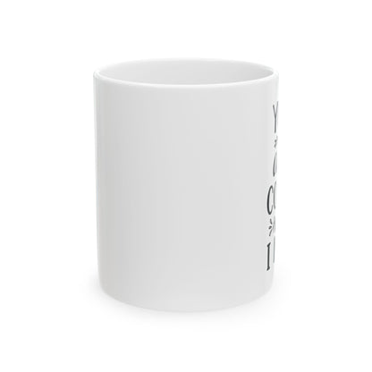 Bedruckte Kaffeetasse – 11oz (330 ml) – „Yoga“ – robust & stilvoll