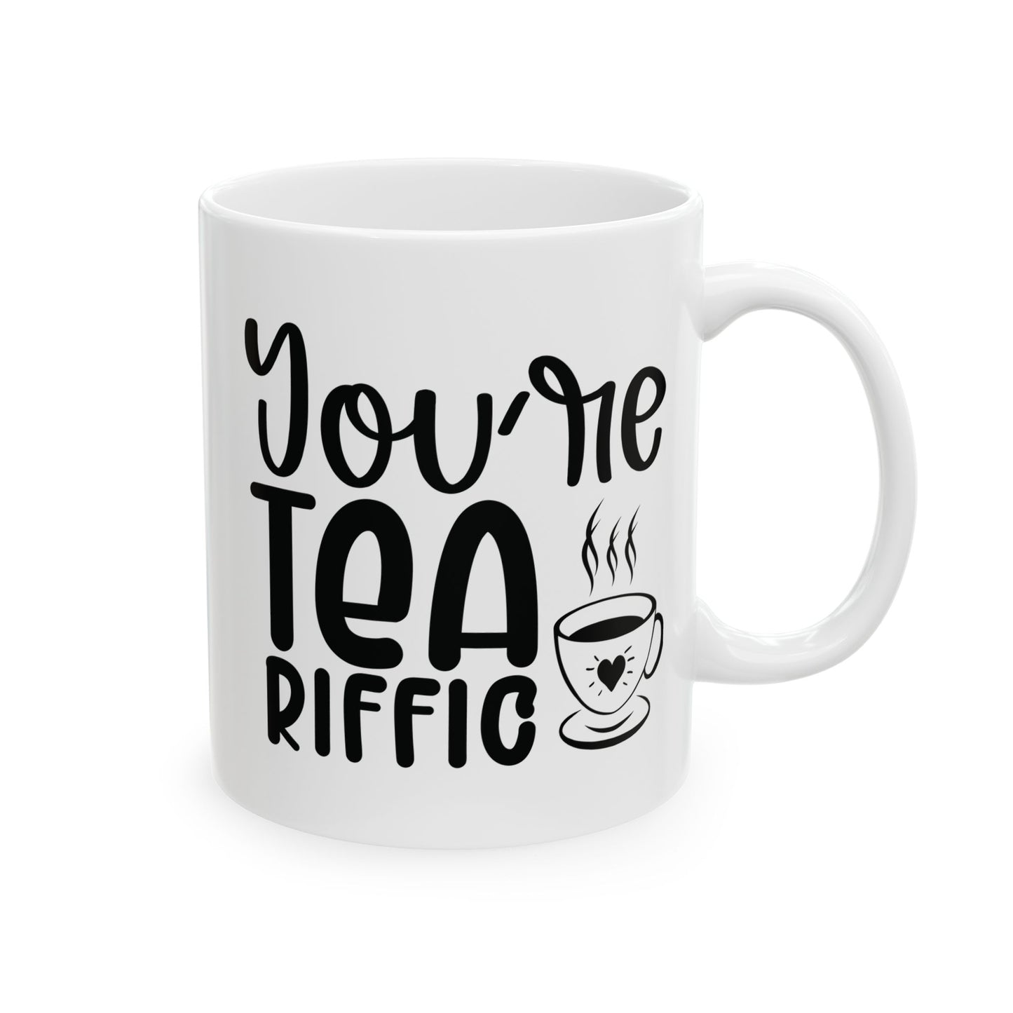 Bedruckte Kaffeetasse – 11oz (330 ml) – „Tea-Riffic 3“ – robust & stilvoll