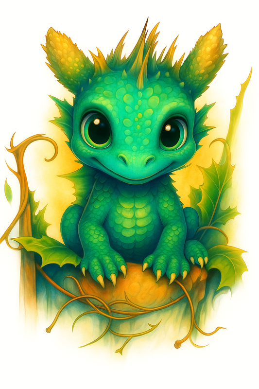 🐉 Magische Drachenwelt – Malbuch mit 50 bezaubernden Baby-Drachen 🖍️✨