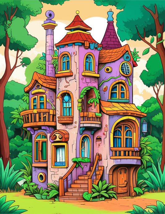 🎨 Casa Loca – Das Malbuch mit 50 verrückten Brasilien-Häusern 🏠🌴