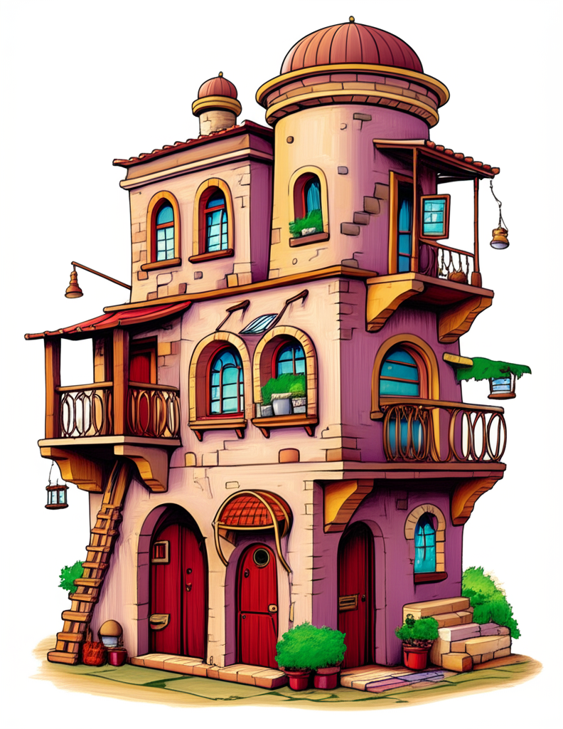 🌞🏠 „Tunesien zum Lachen – Das Ausmalbuch mit 50 lustigen Tunis-Häusern für Kinder & Erwachsene“ 🎨🕌