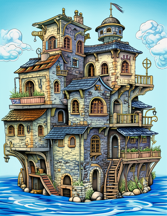 🎭🏠 „Verrücktes Venedig – Das lustige Malbuch mit 50 fantasievollen Häusern aus der Lagunenstadt“ 🎨🚤