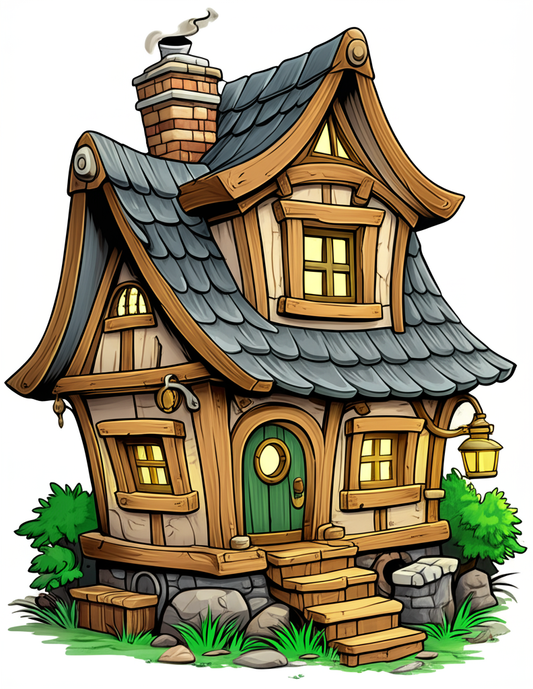 ⚔️🏠 „WikingerWitz – Das lustige Malbuch mit 50 verrückten Wikinger-Häusern“ 🎨🐉