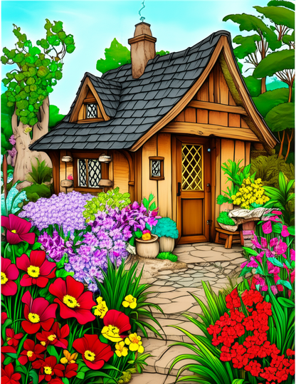 🌼🦋 „Magie im Garten – Das Ausmalbuch mit 50 wunderschönen Gartenmotiven (Vol. 1)“ 🎨🌿