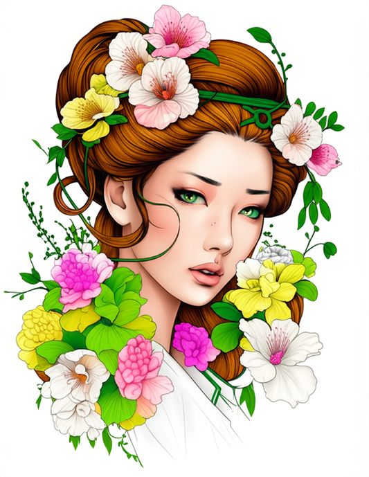 🎎🌸 „Geishas der Farbe – Malbuch mit 50 kunstvollen Geisha-Motiven“ 🎨⛩️ Eleganz, Tradition & Kreativität – das perfekte Ausmalbuch für Fans japanischer Kultur