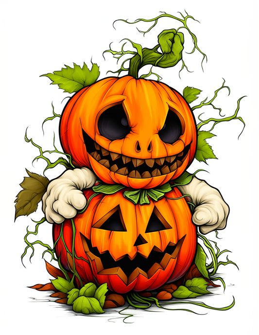 🎃👻 „Halloween zum Ausmalen – Malbuch mit 50 gruselig-lustigen Halloween-Motiven“ 🕷️🖤